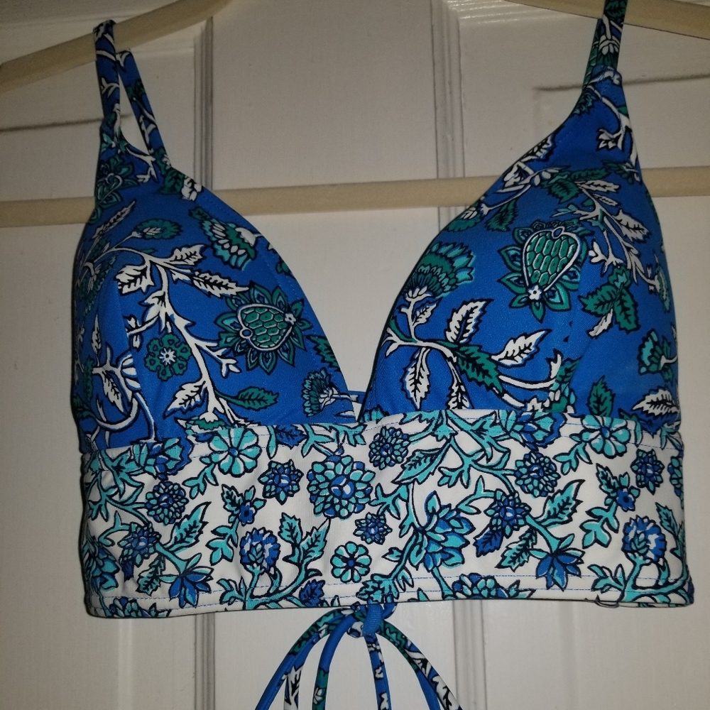 Michael Kors longline bikini top